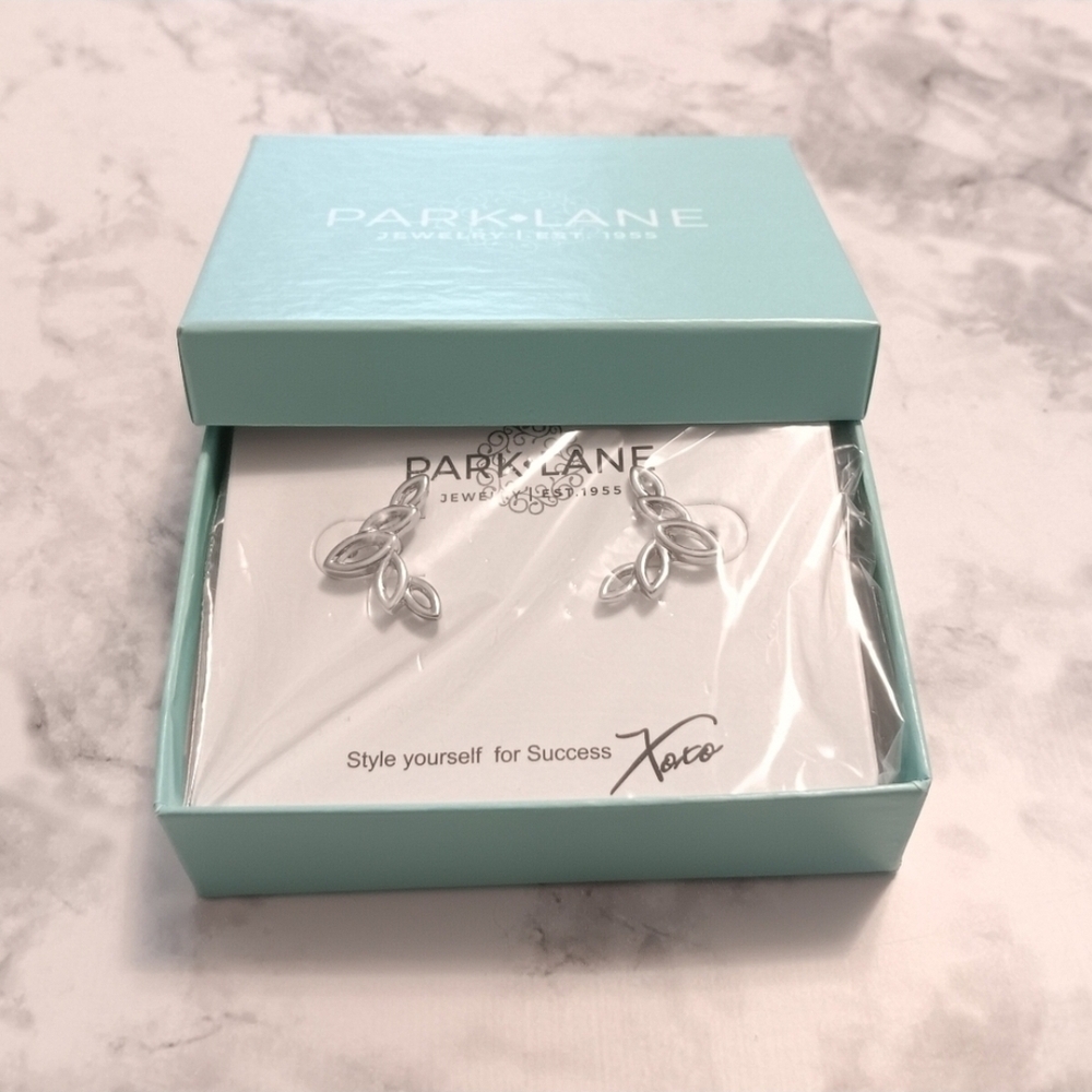 Park Lane Crepe Silver Earrings- Brand New In Box!!